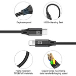 Cáp đồng bộ dữ liệu / sạc OTG USB-C / Type-C sang 8 chân HAWEEL dài 1m