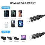 Cáp đồng bộ dữ liệu / sạc OTG USB-C / Type-C sang 8 chân HAWEEL dài 1m