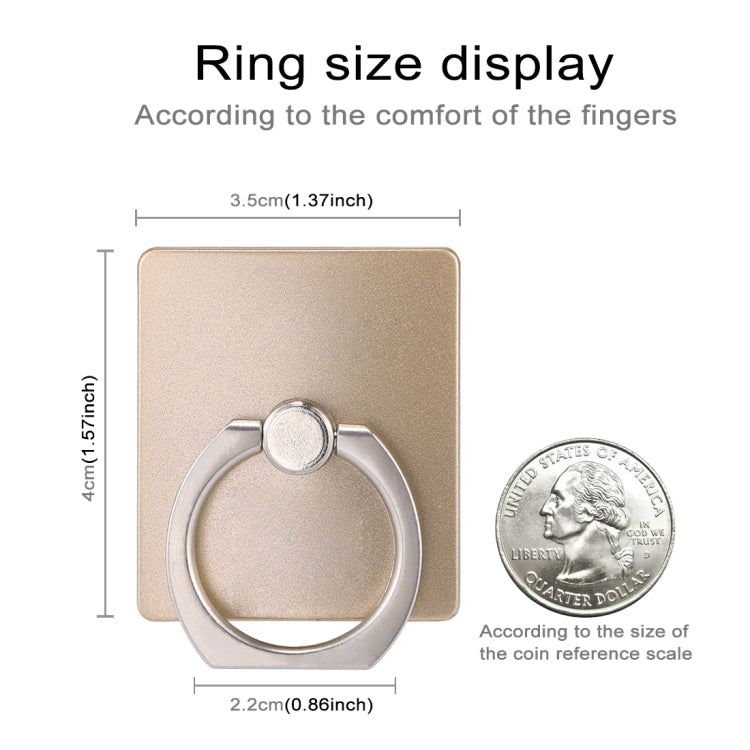 360 Degrees Rotation Ring Phone Holder, Gold, HK Stock