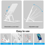 HAWEEL Adjustable Lifting Folding Portable Live Broadcast Desktop Plastic Holder, Plastic