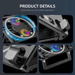 Giá đỡ quạt làm mát laptop RGB chơi game