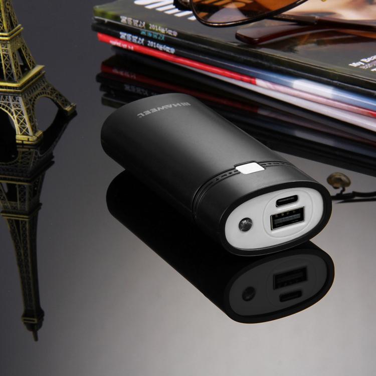 Vỏ pin sạc dự phòng DIY HAWEEL 2 pin 18650 (không kèm pin) 5600mAh có cổng USB & đèn báo, DIY 2 pin (đen), DIY 2 pin (trắng)