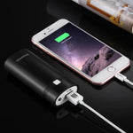 Vỏ pin sạc dự phòng DIY HAWEEL 2 pin 18650 (không kèm pin) 5600mAh có cổng USB & đèn báo, DIY 2 pin (đen), DIY 2 pin (trắng)