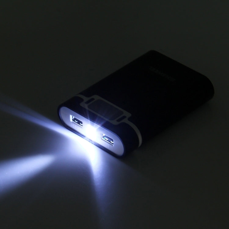 Vỏ pin sạc dự phòng DIY HAWEEL 4 pin 18650 (không kèm pin) 10000mAh có 2 cổng USB & màn hình cho iPhone, Galaxy, Sony, HTC, Google, Huawei, Xiaomi, Lenovo và các điện thoại thông minh khác, DIY 4 pin 18650 10000mAh (US)