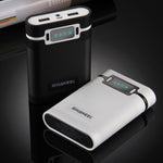 Vỏ pin sạc dự phòng DIY HAWEEL 4 pin 18650 (không kèm pin) 10000mAh có 2 cổng USB & màn hình cho iPhone, Galaxy, Sony, HTC, Google, Huawei, Xiaomi, Lenovo và các điện thoại thông minh khác, DIY 4 pin 18650 10000mAh (US)