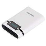 Vỏ pin sạc dự phòng DIY HAWEEL 4 pin 18650 (không kèm pin) 10000mAh có 2 cổng USB & màn hình cho iPhone, Galaxy, Sony, HTC, Google, Huawei, Xiaomi, Lenovo và các điện thoại thông minh khác, DIY 4 pin 18650 10000mAh (US)