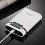 Vỏ pin sạc dự phòng DIY HAWEEL 4 pin 18650 (không kèm pin) 10000mAh có 2 cổng USB & màn hình cho iPhone, Galaxy, Sony, HTC, Google, Huawei, Xiaomi, Lenovo và các điện thoại thông minh khác, DIY 4 pin 18650 10000mAh (US)