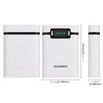 Vỏ pin sạc dự phòng DIY HAWEEL 4 pin 18650 (không kèm pin) 10000mAh có 2 cổng USB & màn hình cho iPhone, Galaxy, Sony, HTC, Google, Huawei, Xiaomi, Lenovo và các điện thoại thông minh khác, DIY 4 pin 18650 10000mAh (US)