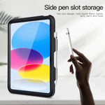 Bao da chống sốc toàn thân 360 cho iPad thế hệ 10 10.9 2022 có tay cầm, giá đỡ và khe cắm bút