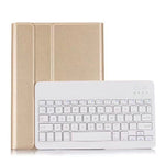 Bàn phím Bluetooth có thể tháo rời + Bao da máy tính bảng gập ngang có giá đỡ cho iPad Pro 9.7 inch, iPad Air, iPad Air 2, iPad 9.7 inch (2017), iPad 9.7 inch (2018), A07 Đen, A07 Vàng, A07 Xanh, A07 Vàng hồng