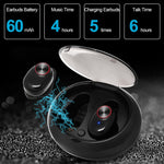 Tai nghe thể thao Bluetooth không dây chống ồn DSP BTH-V5 V5.0 kèm hộp sạc, tương thích iPhone và Android