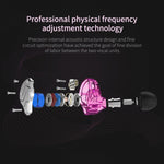 Tai nghe HiFi bass mạnh KZ ZSN Circle Iron Moving Iron lõi tứ có dây điều khiển, không mic