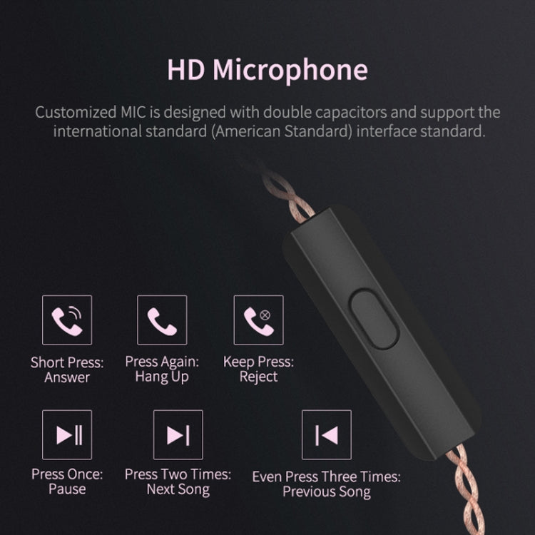 Tai nghe HiFi bass mạnh KZ ZSN Circle Iron Moving Iron lõi tứ có dây điều khiển, không mic