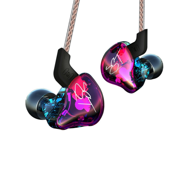 Tai nghe MP3 bass mạnh KZ ZST Circle Iron in-ear đơn vị kép, không mic
