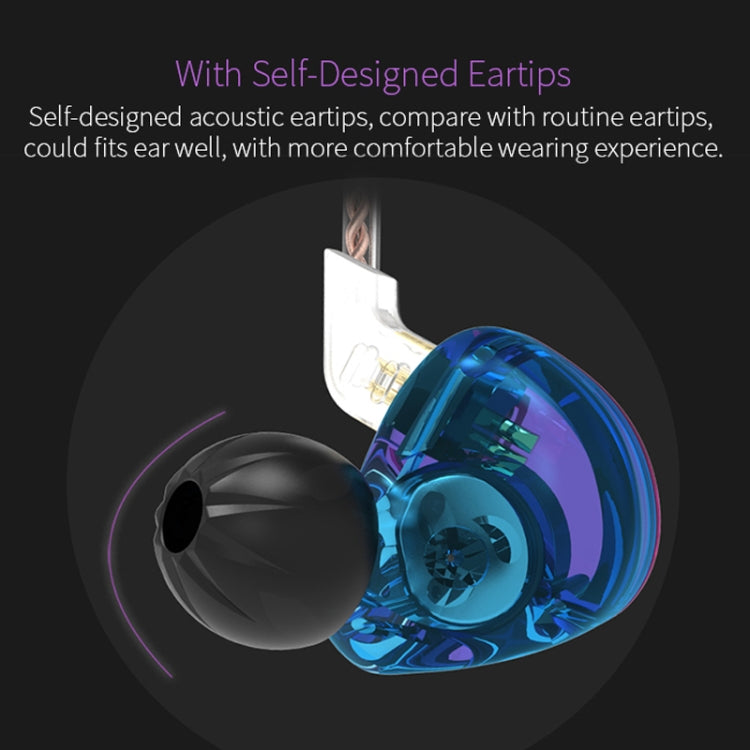 Tai nghe MP3 bass mạnh KZ ZST Circle Iron in-ear đơn vị kép, không mic