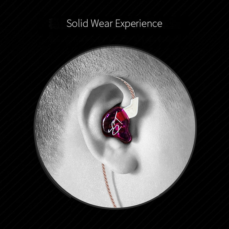Tai nghe MP3 bass mạnh KZ ZST Circle Iron in-ear đơn vị kép, không mic
