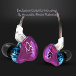 Tai nghe MP3 bass mạnh KZ ZST Circle Iron in-ear đơn vị kép, không mic