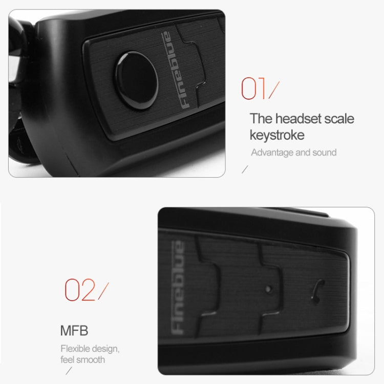 Tai nghe Bluetooth chống trộm Fineblue F910 CSR4.1 có cáp rút, nhắc nhở rung cuộc gọi