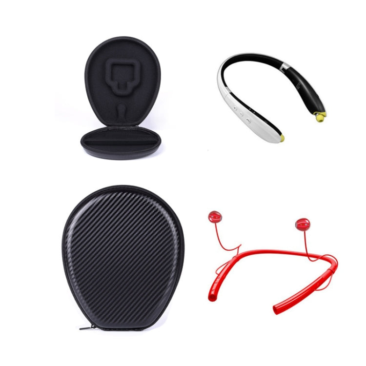 Hộp bảo vệ tai nghe thể thao không dây Bluetooth chống sốc họa tiết thảm cỏ EVA di động đa năng cho JBL / LG / Sony / Samsung, kích thước: 195 x 155 x 35mm, đeo cổ