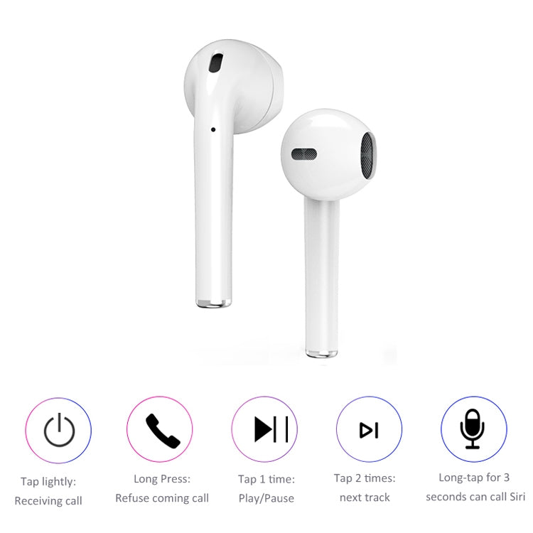 Tai nghe Bluetooth thể thao TWS i9 Touch stereo hai bên Bluetooth 5.0 có hộp sạc, phiên bản cảm ứng