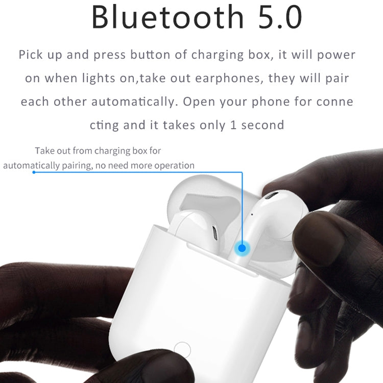 Tai nghe Bluetooth thể thao TWS i9 Touch stereo hai bên Bluetooth 5.0 có hộp sạc, phiên bản cảm ứng