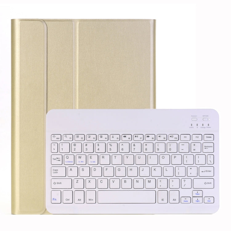 Bao da máy tính bảng bàn phím Bluetooth siêu mỏng có thể tháo rời A102 cho iPad 10.2 inch, có chức năng giá đỡ, Vàng, Vàng hồng, Đen, Xanh đậm