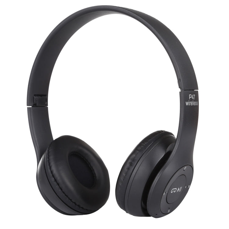 Tai nghe Bluetooth không dây gập P47 với jack âm thanh 3.5mm, hỗ trợ MP3 / gọi, P47 Đen, P47 Xanh dương, P47 Đỏ, P47 Trắng, P47 Xanh lá
