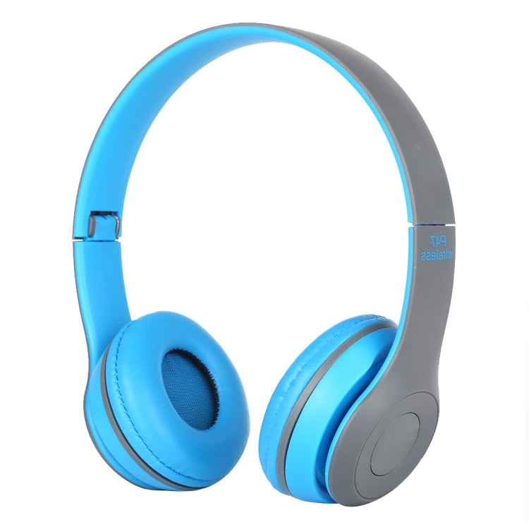 Tai nghe Bluetooth không dây gập P47 với jack âm thanh 3.5mm, hỗ trợ MP3 / gọi, P47 Đen, P47 Xanh dương, P47 Đỏ, P47 Trắng, P47 Xanh lá