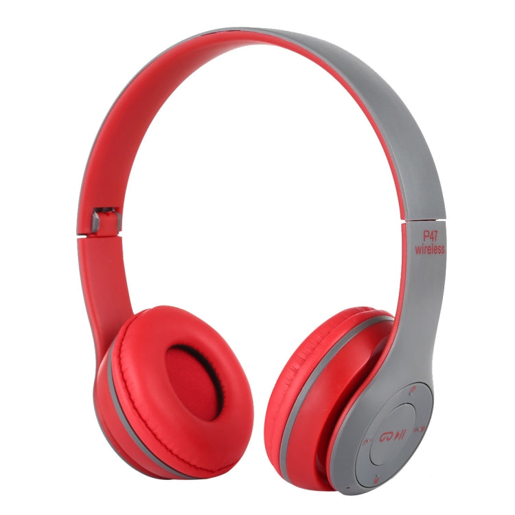 Tai nghe Bluetooth không dây gập P47 với jack âm thanh 3.5mm, hỗ trợ MP3 / gọi, P47 Đen, P47 Xanh dương, P47 Đỏ, P47 Trắng, P47 Xanh lá
