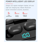 Tai nghe Bluetooth không dây H6 TWS Bluetooth 5.0 với màn hình kỹ thuật số & hộp sạc, hỗ trợ Siri & cuộc gọi HD