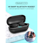 Tai nghe Bluetooth không dây H6 TWS Bluetooth 5.0 với màn hình kỹ thuật số & hộp sạc, hỗ trợ Siri & cuộc gọi HD