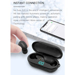 Tai nghe Bluetooth không dây H6 TWS Bluetooth 5.0 với màn hình kỹ thuật số & hộp sạc, hỗ trợ Siri & cuộc gọi HD