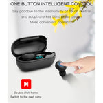 Tai nghe Bluetooth không dây H6 TWS Bluetooth 5.0 với màn hình kỹ thuật số & hộp sạc, hỗ trợ Siri & cuộc gọi HD