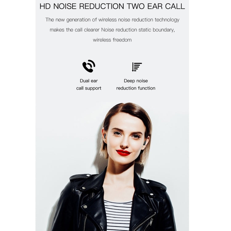 Tai nghe Bluetooth không dây H6 TWS Bluetooth 5.0 với màn hình kỹ thuật số & hộp sạc, hỗ trợ Siri & cuộc gọi HD