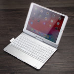 Bao da máy tính bảng bàn phím Bluetooth có đèn nền màu sắc có thể xoay F102AS cho iPad 10.2 inch, có chức năng khe cắm bút