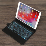 Bao da máy tính bảng bàn phím Bluetooth có đèn nền màu sắc có thể xoay F102AS cho iPad 10.2 inch, có chức năng khe cắm bút