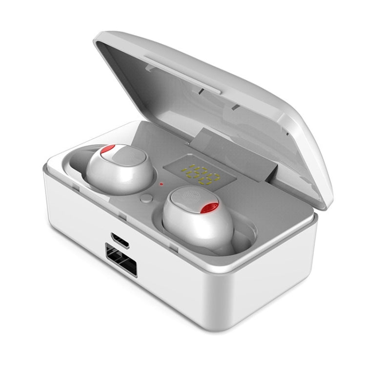 Tai nghe Bluetooth không dây G10 TWS Bluetooth 5.0 kèm hộp sạc, hỗ trợ màn hình kỹ thuật số & cuộc gọi HD & pin dự phòng, G10