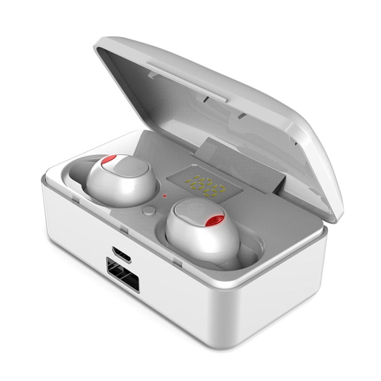 Tai nghe Bluetooth không dây G10 TWS Bluetooth 5.0 kèm hộp sạc, hỗ trợ màn hình kỹ thuật số & cuộc gọi HD & pin dự phòng, G10