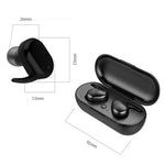 Tai nghe Bluetooth không dây TWS-4 IPX5 chống nước Bluetooth 5.0 cảm ứng kèm hộp sạc, hỗ trợ cuộc gọi HD & thông báo giọng nói, TWS-4