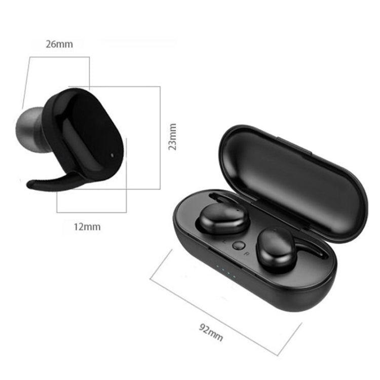 Tai nghe Bluetooth không dây TWS-4 IPX5 chống nước Bluetooth 5.0 cảm ứng kèm hộp sạc, hỗ trợ cuộc gọi HD & thông báo giọng nói, TWS-4