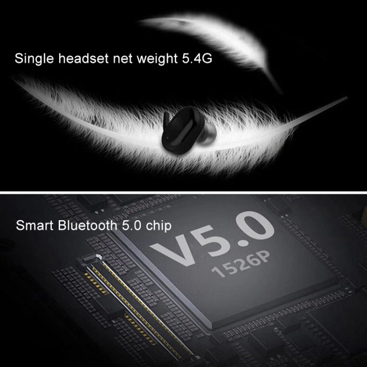 Tai nghe Bluetooth không dây TWS-4 IPX5 chống nước Bluetooth 5.0 cảm ứng kèm hộp sạc, hỗ trợ cuộc gọi HD & thông báo giọng nói, TWS-4