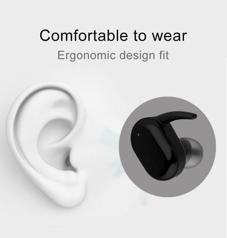 Tai nghe Bluetooth không dây TWS-4 IPX5 chống nước Bluetooth 5.0 cảm ứng kèm hộp sạc, hỗ trợ cuộc gọi HD & thông báo giọng nói, TWS-4