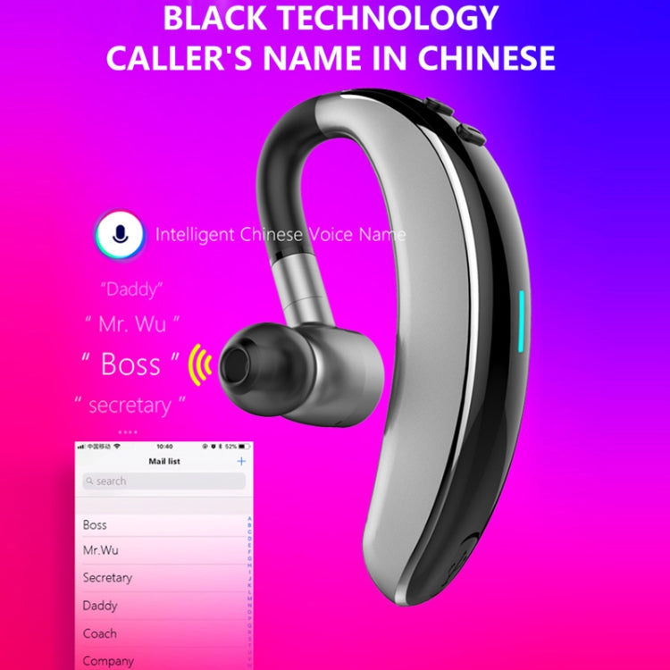 Tai nghe thể thao Bluetooth stereo không dây phong cách doanh nhân V7 Bluetooth 5.0, hỗ trợ thông báo tên người gọi