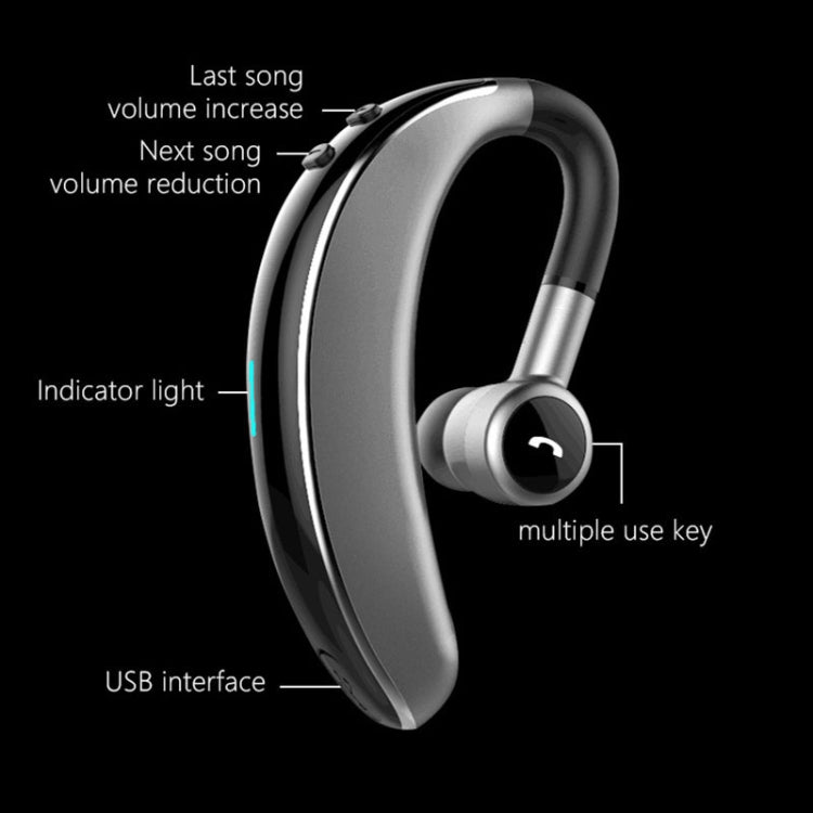 Tai nghe thể thao Bluetooth stereo không dây phong cách doanh nhân V7 Bluetooth 5.0, hỗ trợ thông báo tên người gọi