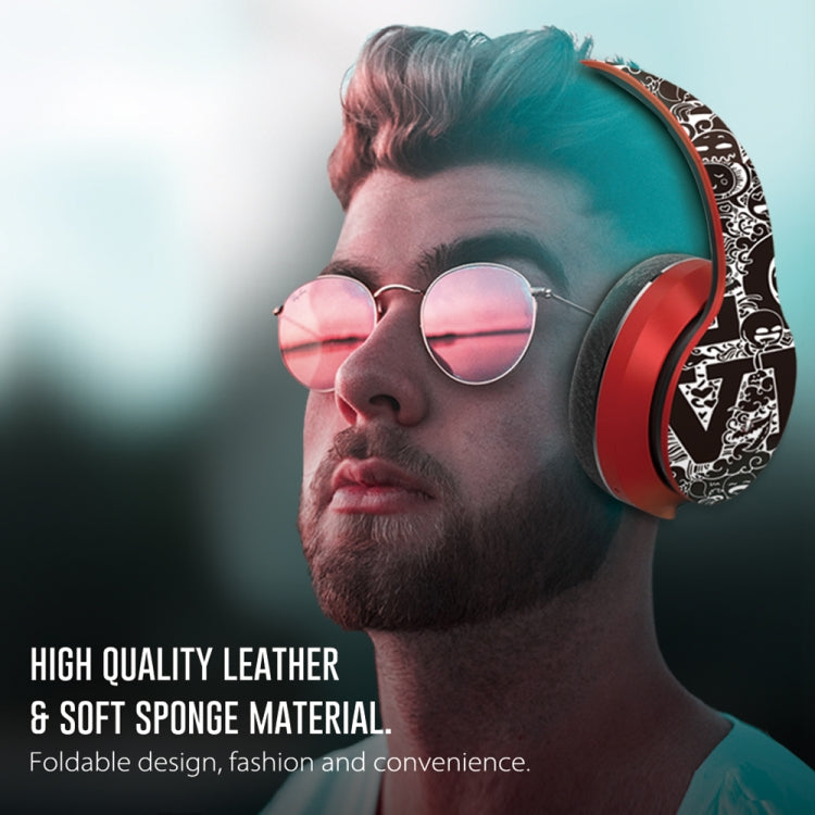 Tai nghe Bluetooth không dây V5.0 họa tiết graffiti B1