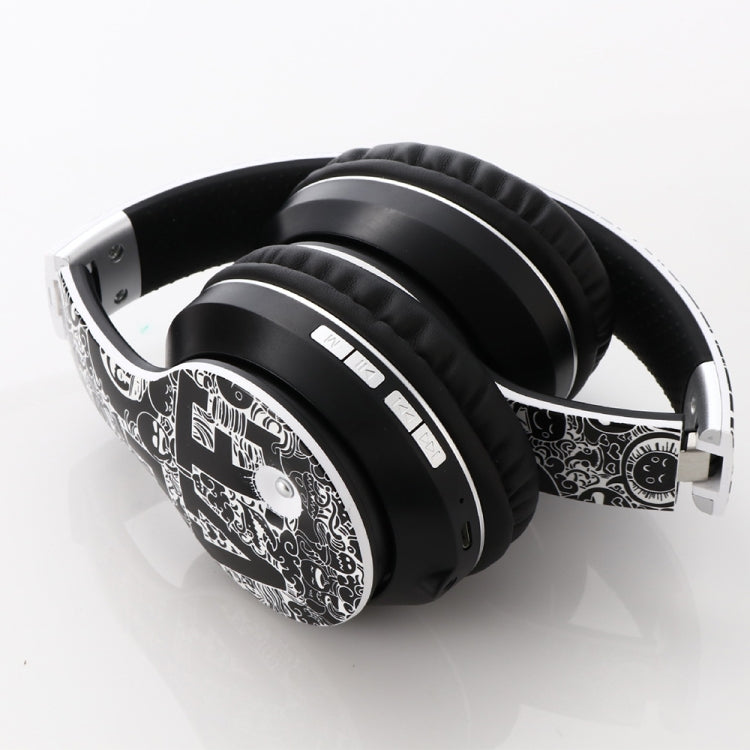 Tai nghe Bluetooth không dây V5.0 họa tiết graffiti B1