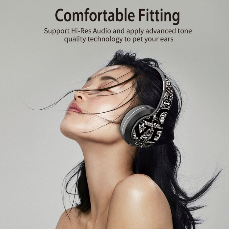 Tai nghe Bluetooth không dây V5.0 họa tiết graffiti B1