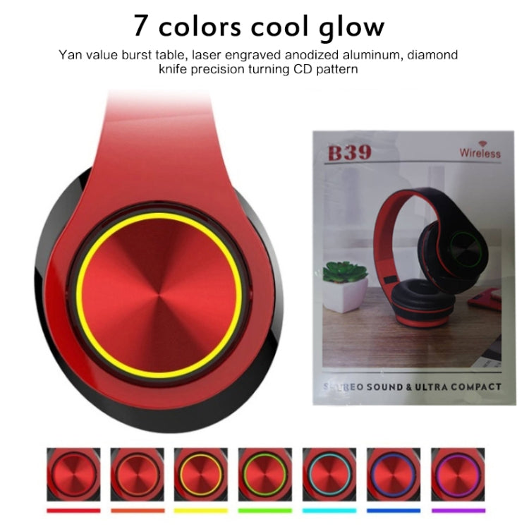 Tai nghe không dây Bluetooth V5.0 B39, B39 (Đỏ), B39 (Trắng), B39 (Xanh), B39 (Đen Đỏ), B39 (Đen)