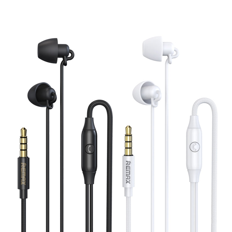 Tai nghe nhạc stereo ngủ nhét tai REMAX RM-208 có điều khiển dây + MIC, hỗ trợ rảnh tay
