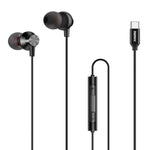 Tai nghe nhét tai stereo kim loại REMAX RM-560 Type-C có điều khiển dây + MIC, Hỗ trợ rảnh tay, Không dành cho điện thoại Samsung